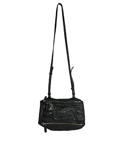 Mini Pandora, Distressed Leather, Black, EFG0177, 3